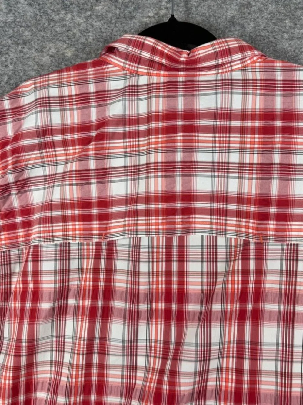 Woolrich Plaid Outdoor Button Down Shirt Red White Hiking Fishing Size XXL - Picture 11 of 14